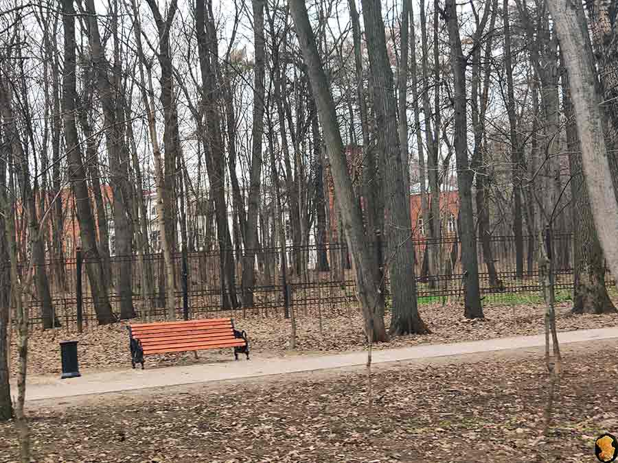 Парк Покровское-Стрешнево. Пруды пятый, шестой, седьмой (где церковь и усадьба). Апрель 2019
