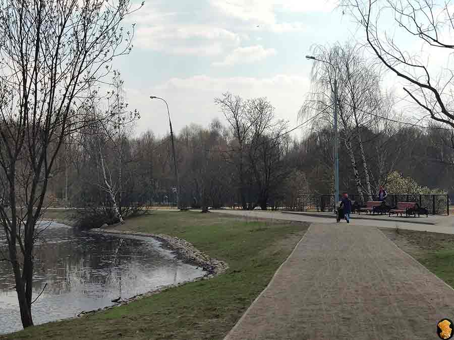 Парк Покровское-Стрешнево. Пруды первый и второй. 2019 апрель